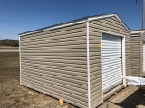 NEW 10' X 12' STORAGE BUILDING, CLAY IN COLOR, 6'