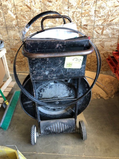 Metal band strapping cart with tooling