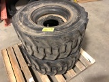 Tires, skid loader, on 10-bolt rims, 14-17.5