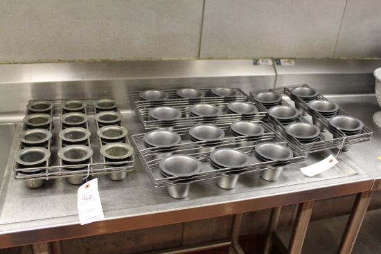 (11) 6-CUP POPOVER PANS, (3) 12-CUP POPOVER PANS