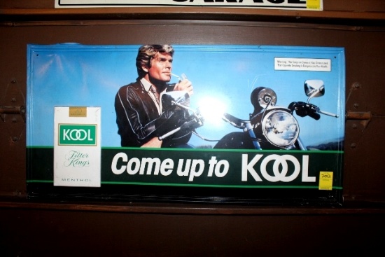 KOOL cigarette tin sign