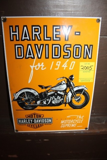 HARLEY DAVIDSON for 1940 sign