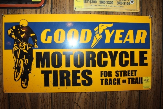 Good Year Motorcycle Tires, metal