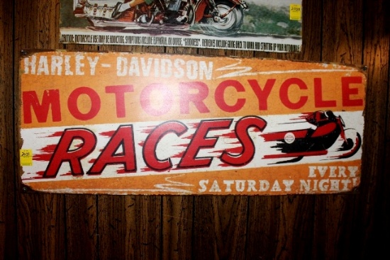 Harley Davidson Motorcycle Races metal