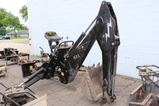 QUICK TATCH SKID LOADER MOUNT BACKHOE ATTACHMENT