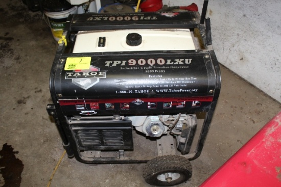 TAHOE TPI 9000 LUX, 9000 WATT GAS GENERATOR ON