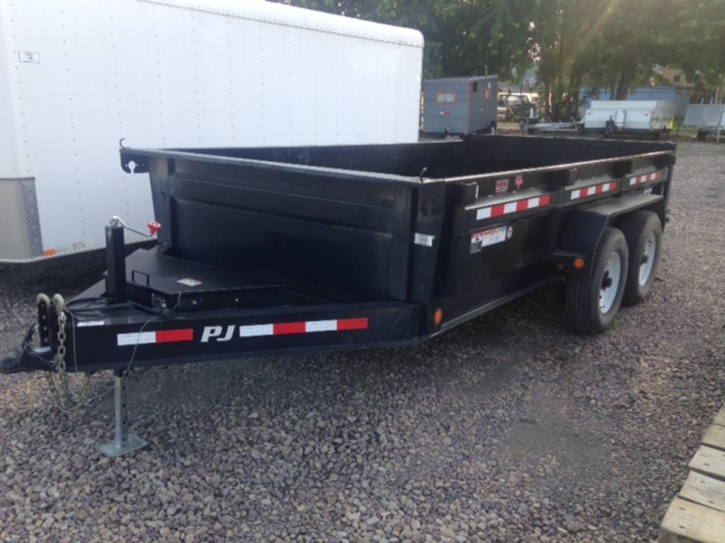 ****2013 PJ CONTRACTOR TANDEM AXLE TRAILER,