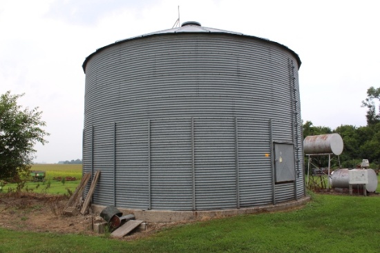 LINDSAY 27' APPROX 8,000 BUSHEL GRAIN BIN,