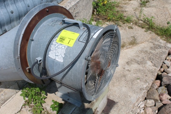 AIR STREAM 14" AERATION FAN WITH 1 HP MOTOR