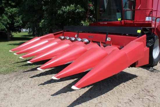 CASE IH 1063 6R30" CORN HEAD, GVL POLY SNOUTS,