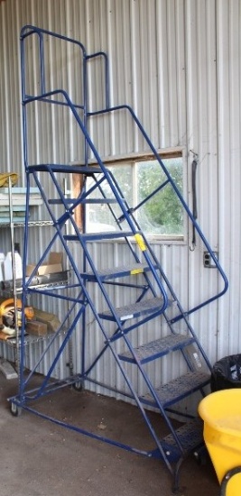 77" ROLLING WAREHOUSE STEPS, TAX, NO EXEMPTIONS