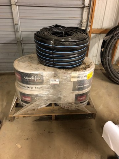 PALLET OF DRIP HOSE, TAX OR SIGN ST3 FORM
