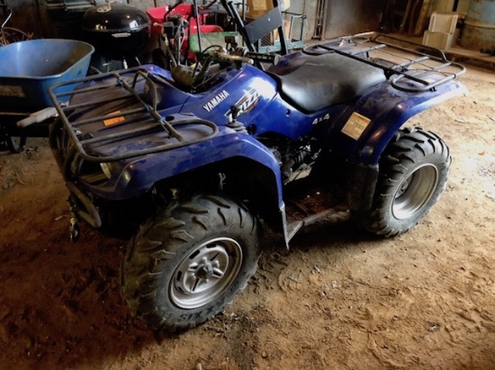 YAMAHA 350 GRIZZLY, 4x4,WINCH, NEW BATTERY, BLADE, TAX OR SIGN ST3 FORM