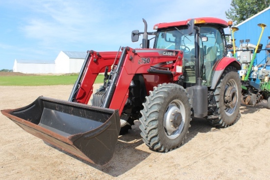 2008 CASE IH 125 MAXXUM PRO, MFWD, 798 HOURS SHOWING,