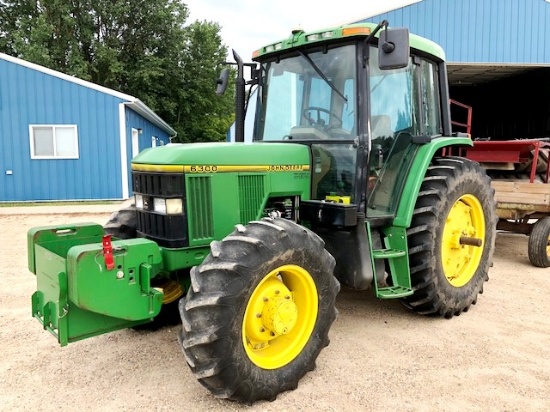 1997 JOHN DEERE 6300 MFWD TRACTOR, CAB,