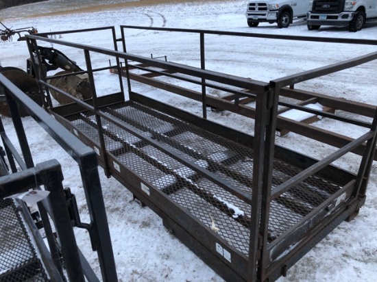 4' X 12' FORK SLOTTED WORK PLATFORM,