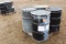 (4) EMPTY PAINT BARRELS, (3) WITH COVERS,