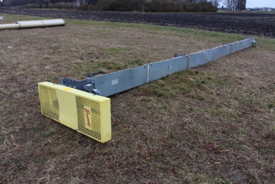 10" X 30' U TROUGH CONVEYOR, 3 HP,