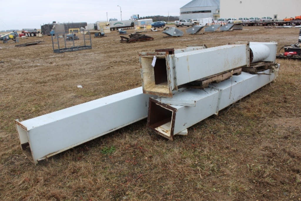 14" X 14" X 42' TILE LINED SQUARE SPOUT, DEADHEAD,
