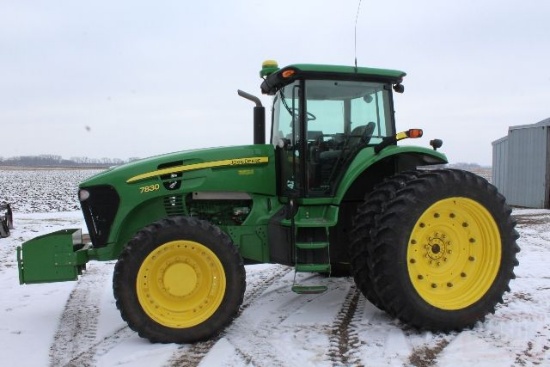 2007 JD 7830 MFWD TRACTOR, POWERQUAD,