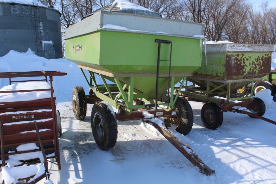 PARKER APPROX 275 BU GRAVITY BOX ON ELECTRIC GEAR, 10.00-20 TIRES