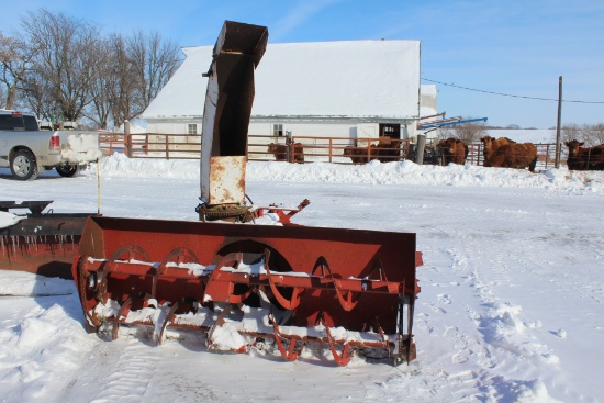 SCHWEISS APPROX 8' DOUBLE AUGER SNOWBLOWER,