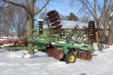 JOHN DEERE 22.5' 230 TANDEM DISC, JD 3 BAR HARROW