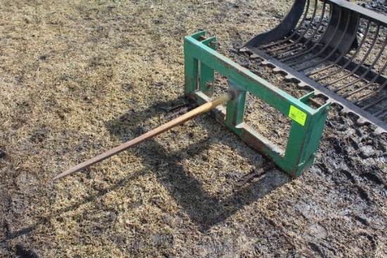 MDS BALE SPEAR, SINGLE TINE, FITS JD 148/158 LOADER