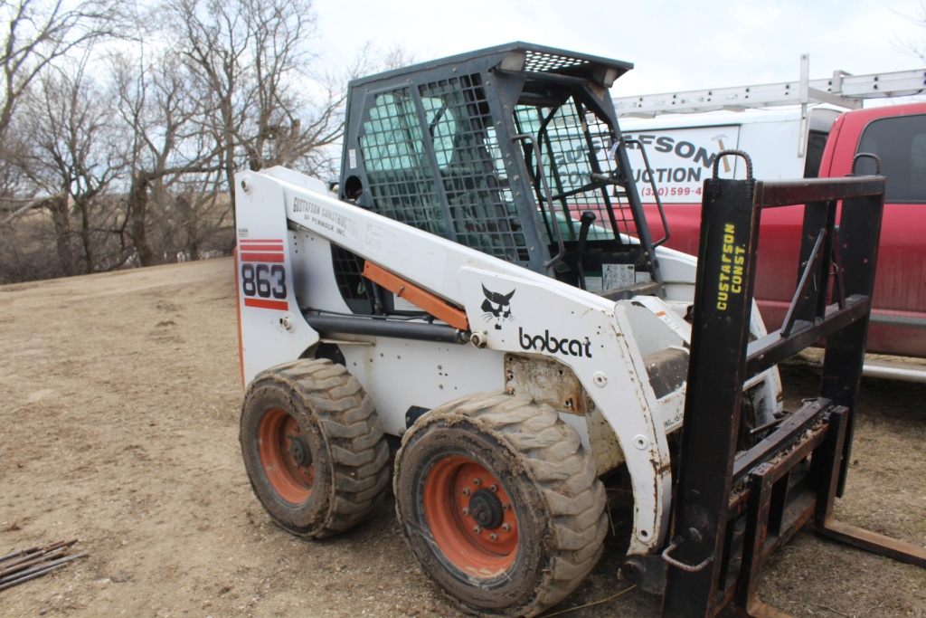 1998 BOBCAT 863 SKIDLOADER, ENCLOSED CAB,