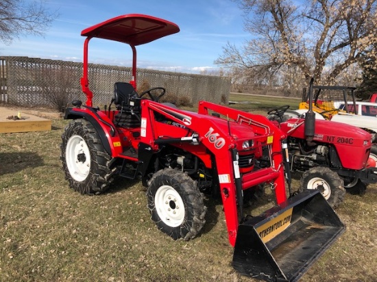 NORTRAC 35XT MFWD TRACTOR, MODEL TE354, DIESEL,