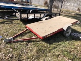 4' X 8' HAULMASTER SINGLE AXLE TRAILER, NO TITLE