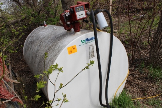 500 GALLON FUEL BARREL, FILL-RITE PUMP WITH METER