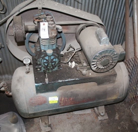 QUINCY AIR COMPRESSOR WITH ELECTRIC MOTOR,