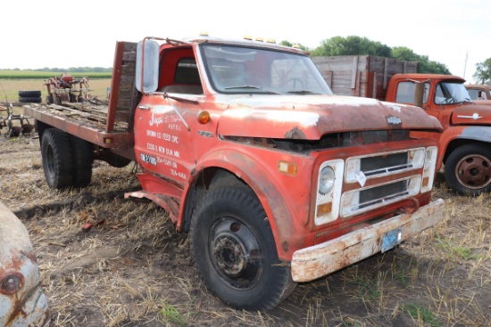 CHEVY C-50 SINGLE AXLE TRUCK, V-8, 4 & 2 SPEED