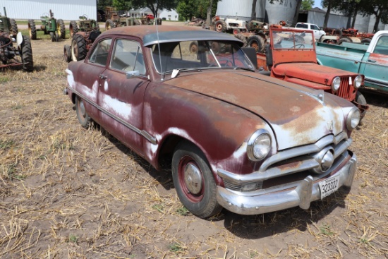 *** 1950 FORD CUSTOM CAR, 2 DR, 32632 MILES SHOWING