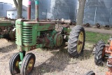 1952 JD G, NF, DUAL FUEL, 13.6-38 ON CAST REARS,