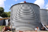 STORMOR 27' 8,000 BUSHEL BIN, DRYING FLOOR, 6