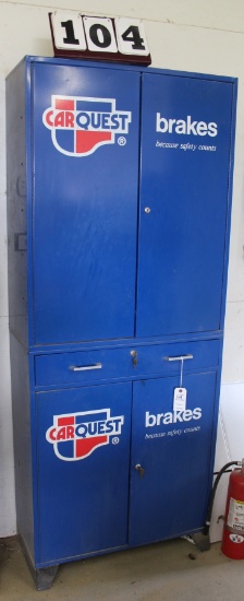 METAL CARQUEST ROLLING PARTS CABINET