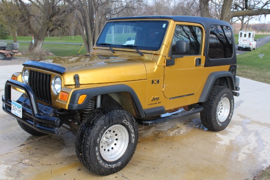 *** 2003 JEEP WRANGLER X, 4X4, 4.0 LITER, AUTO,