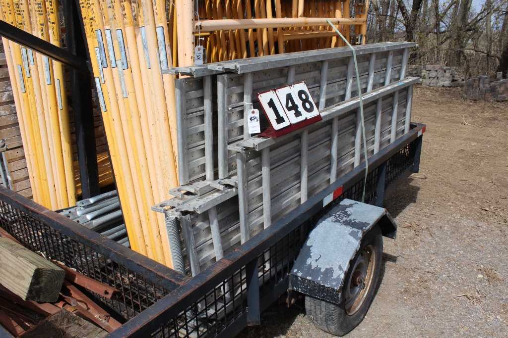 (5) 18" X 7' ALUM SCAFFOLDING PLANKS, $ X 5