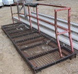 4' X 12' STEEL WORK PLATFORM, FORK SLOTTED