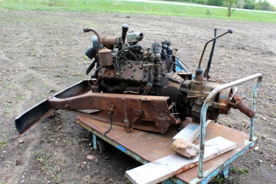 Ford V-8 Flat Head Engine, With Transmision,