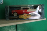 1/18 1955 CHEVY BEL-AIR, AMERICAN MUSCLE TOY CAR, NEW IN BOX, BOX HAS WEAR