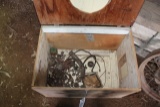 WOOD BOX WITH MISC. PARTS,