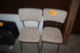 (2) 50'S KITCHEN CHAIRS, NO SHIPPING, PICKUP ONLY