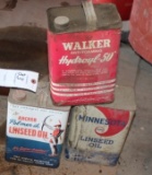 (3) 2 GALLON ADVERTISING OIL CANS,