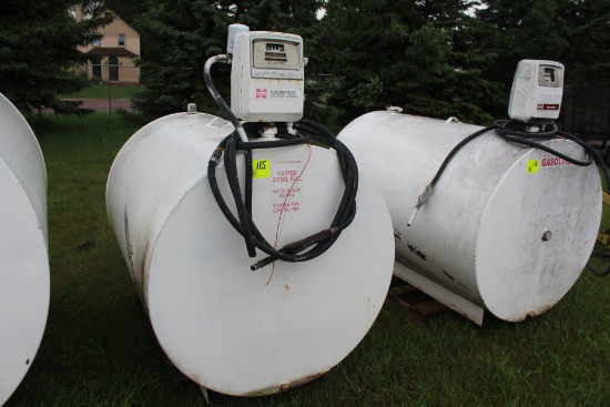 500 GAL DSL BARREL WITH PUMP AND METER, USED FOR