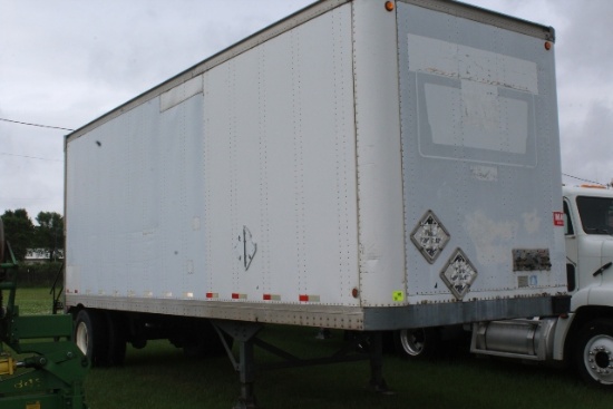 **1995 STRICK 28' VAN TRAILER, SET UP FOR WATER