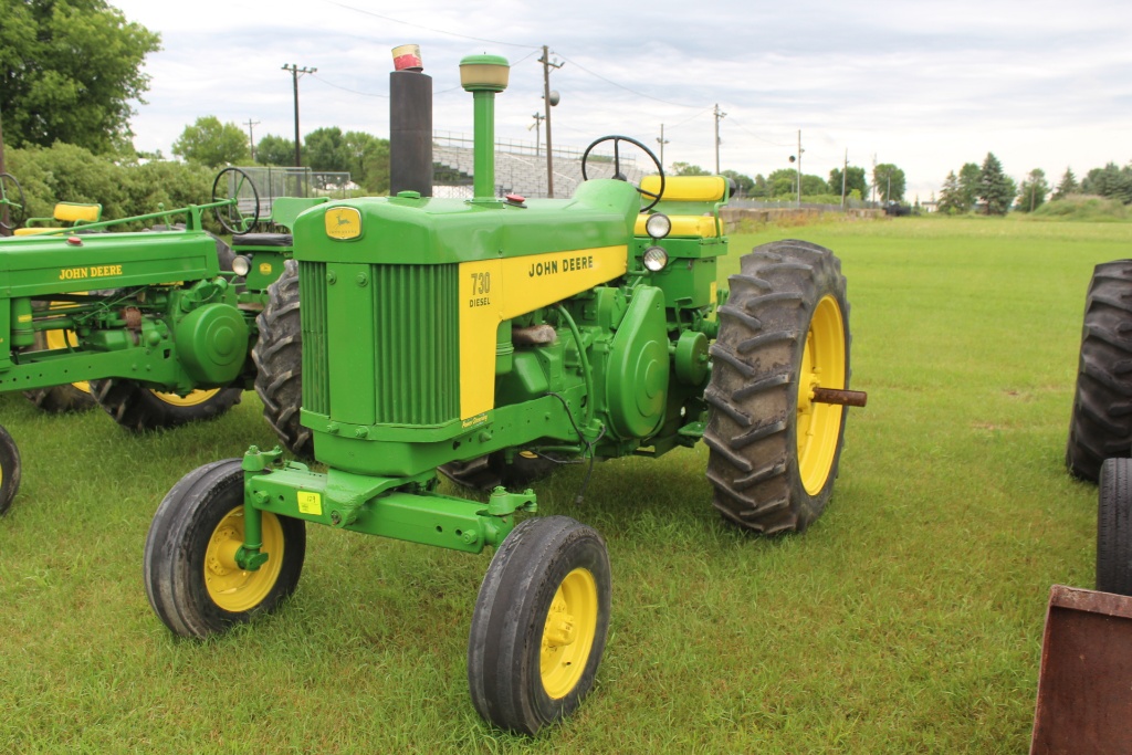 JOHN DEERE 730 DIESEL TRACTOR, WF, POWER STEERING,