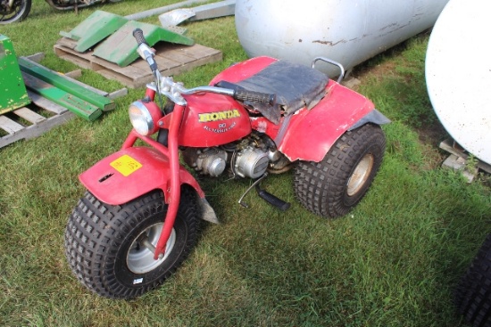 HONDA 90 THREE WHEELER, NEW TIRES, RUNS, NO PAPERWORK